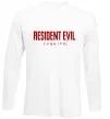 Лонгслів Resident Evil logo Білий фото