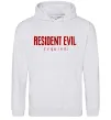 Мужская толстовка (худи) Resident Evil logo Серый меланж фото