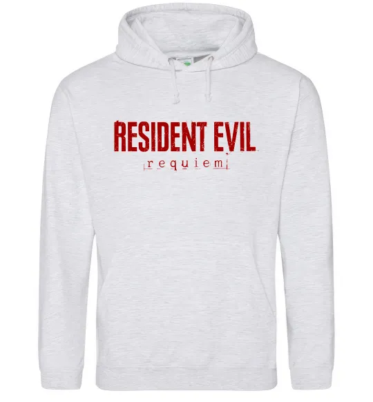 Женская толстовка (худи) Resident Evil logo Серый меланж фото