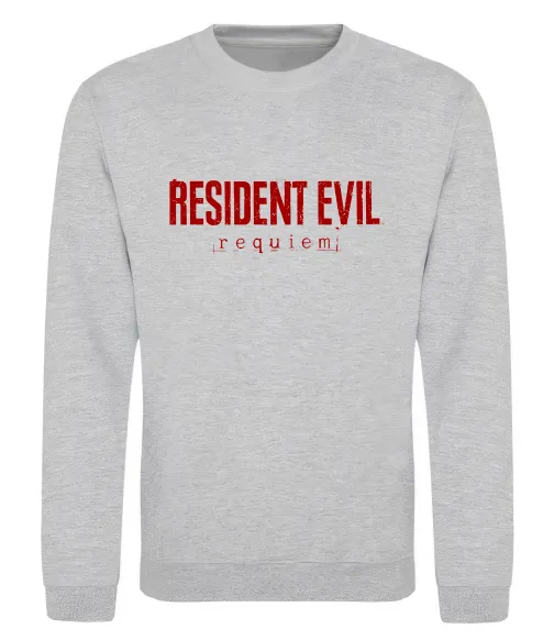 Світшот Resident Evil logo Сірий меланж фото