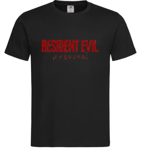 Чоловіча футболка Resident Evil logo Чорний фото
