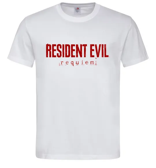 Чоловіча футболка Resident Evil logo Білий фото