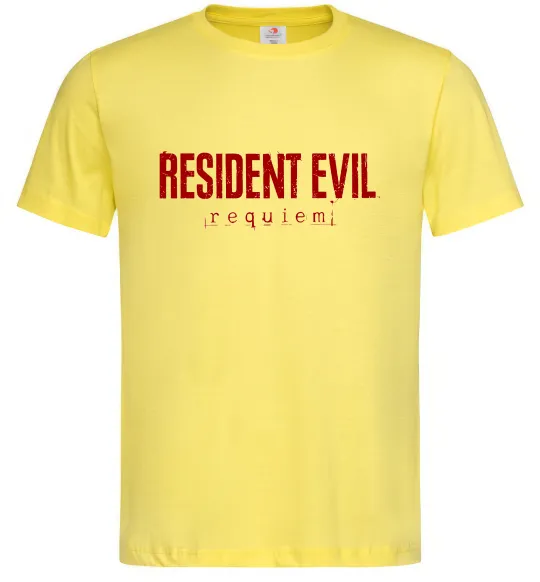 Чоловіча футболка Resident Evil logo Лимонний фото