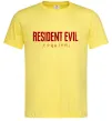 Чоловіча футболка Resident Evil logo Лимонний фото