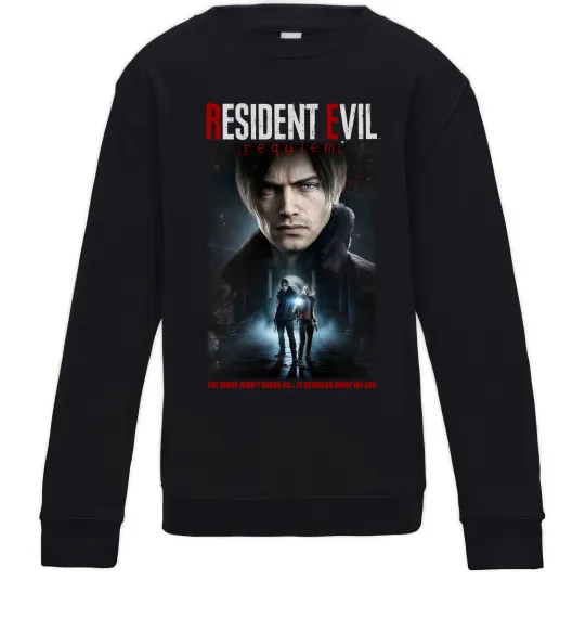 Дитячий світшот Virus didn`t break us Resident Evil Чорний фото