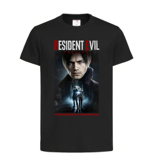 Детская футболка Virus didn`t break us Resident Evil Черный фото