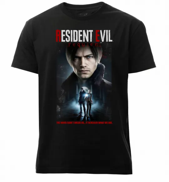 Чоловіча преміум футболка Virus didn`t break us Resident Evil Чорний фото