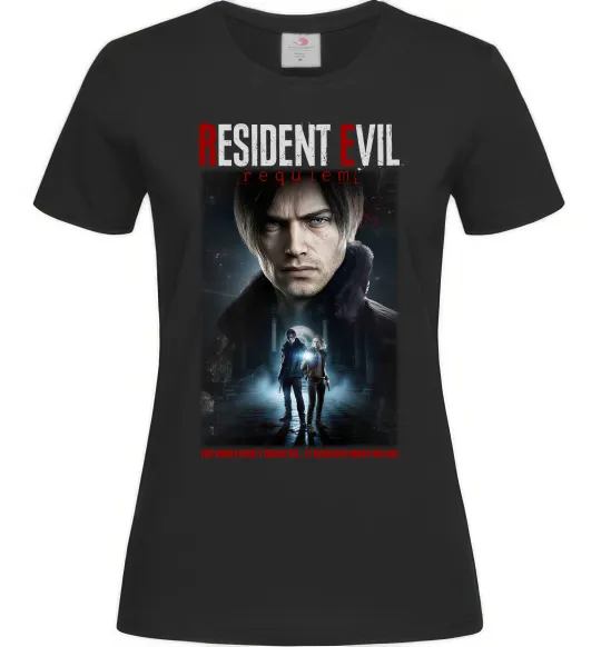 Жіноча футболка Virus didn`t break us Resident Evil Чорний фото