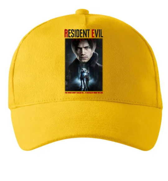 Кепка Virus didn`t break us Resident Evil Сонячно жовтий фото