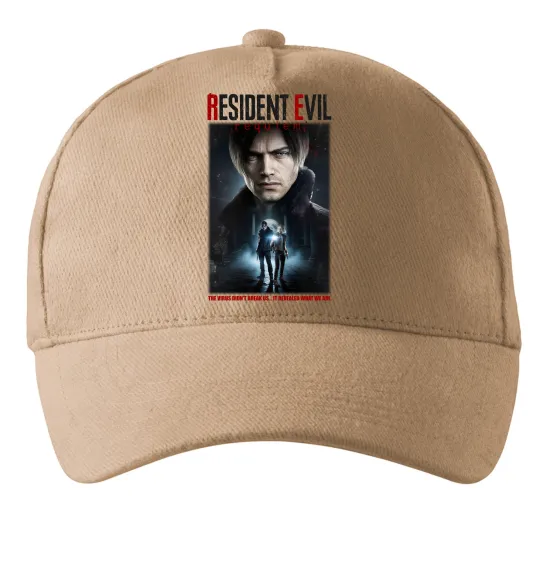 Кепка Virus didn`t break us Resident Evil Пісочний фото