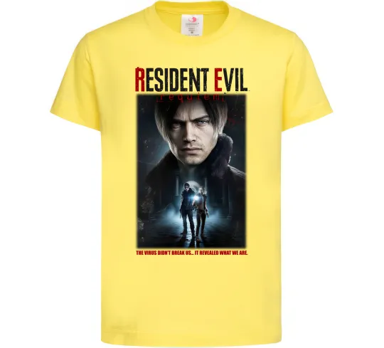 Дитяча футболка Virus didn`t break us Resident Evil Лимонний фото
