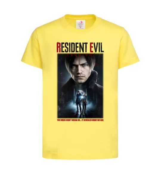 Детская футболка Virus didn`t break us Resident Evil Лимонный фото