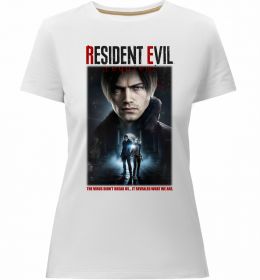 Женская премиум футболка Virus didn`t break us Resident Evil