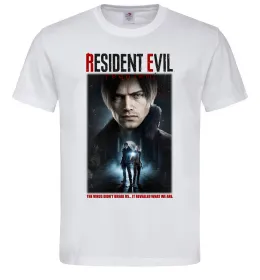 Чоловіча футболка Virus didn`t break us Resident Evil Білий фото