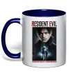 Чашка з кольоровою ручкою Virus didn`t break us Resident Evil Глибокий темно-синій фото