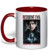Чашка з кольоровою ручкою Virus didn`t break us Resident Evil Червоний фото