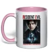 Чашка з кольоровою ручкою Virus didn`t break us Resident Evil Ніжно рожевий фото