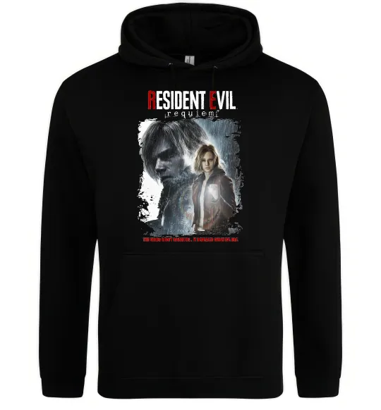 Чоловіча толстовка (худі) Requiem Resident Evil Чорний фото