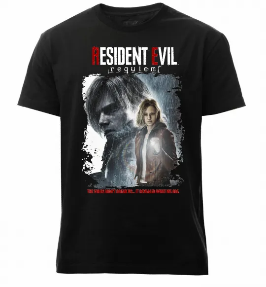 Чоловіча преміум футболка Requiem Resident Evil Чорний фото