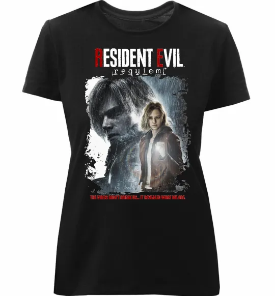 Жіноча преміум футболка Requiem Resident Evil Чорний фото