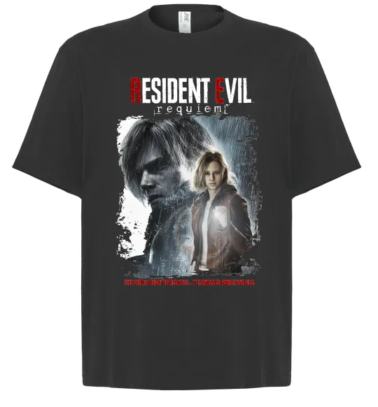 Футболка Оверсайз Requiem Resident Evil Чорний фото