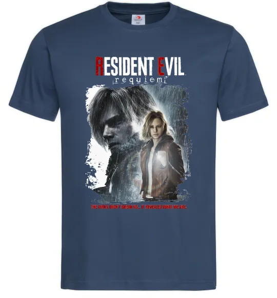 Чоловіча футболка Requiem Resident Evil Темно-синій фото