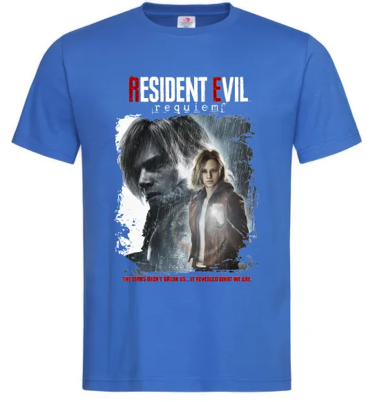 Чоловіча футболка Requiem Resident Evil Яскраво-синій фото