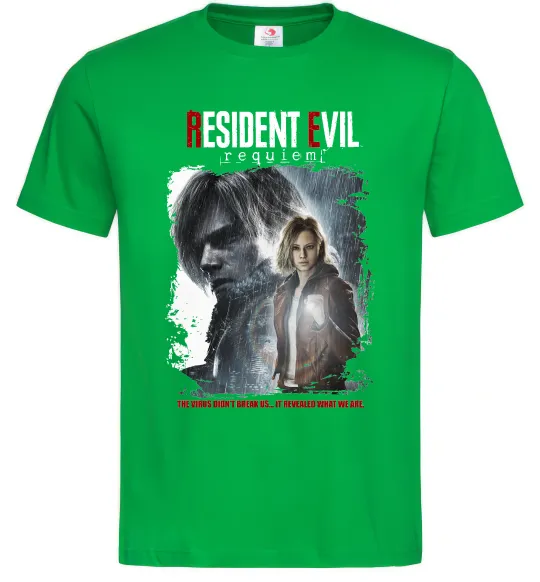 Чоловіча футболка Requiem Resident Evil Зелений фото