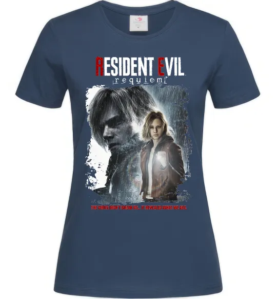 Женская футболка Requiem Resident Evil Темно-синий фото