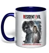 Чашка с цветной ручкой Requiem Resident Evil Глубокий темно-синий фото
