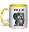 Чашка с цветной ручкой Requiem Resident Evil Лимонный фото
