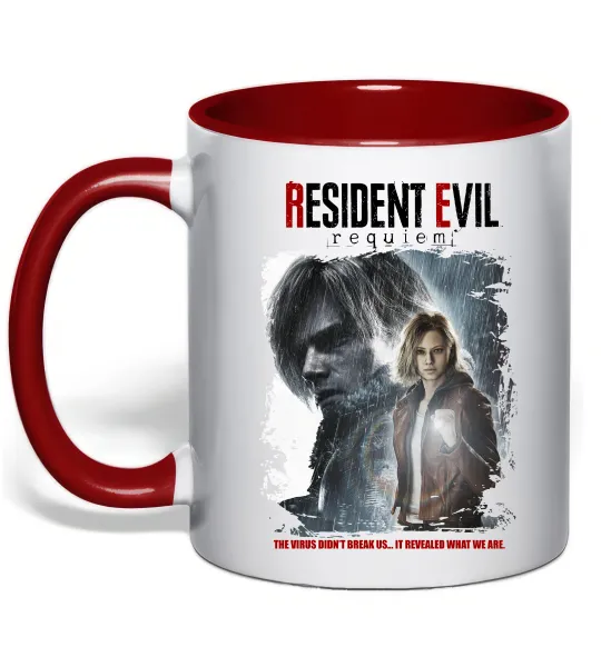 Чашка с цветной ручкой Requiem Resident Evil Красный фото