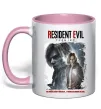 Чашка с цветной ручкой Requiem Resident Evil Нежно розовый фото