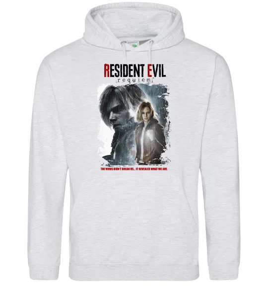 Женская толстовка (худи) Requiem Resident Evil Серый меланж фото