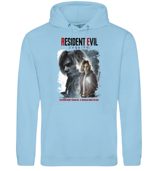 Женская толстовка (худи) Requiem Resident Evil Голубой фото
