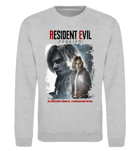 Свитшот Requiem Resident Evil Серый меланж фото