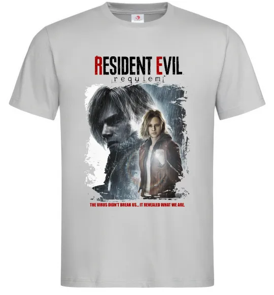 Чоловіча футболка Requiem Resident Evil Сірий фото