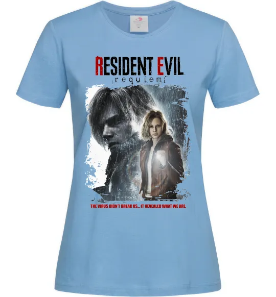 Женская футболка Requiem Resident Evil Голубой фото