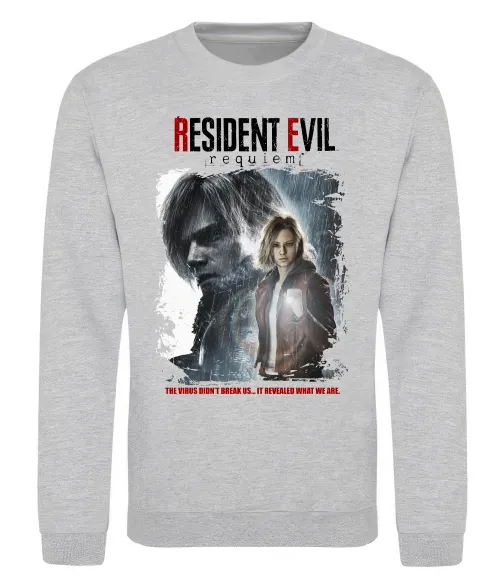 Світшот Requiem Resident Evil Сірий меланж фото