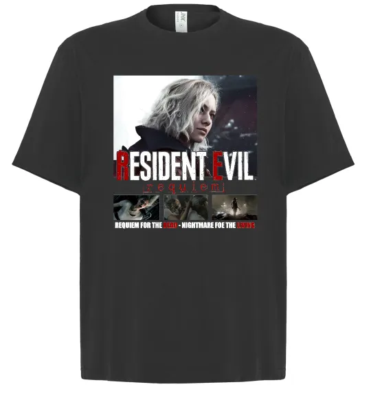 Футболка Оверсайз Requiem for the dead Resident Evil Черный фото