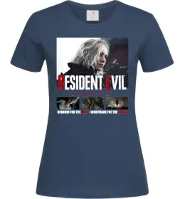 Женская футболка Requiem for the dead Resident Evil Темно-синий фото