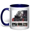 Чашка з кольоровою ручкою Requiem for the dead Resident Evil Глибокий темно-синій фото