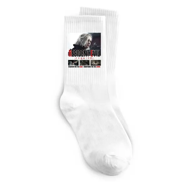 Носки Requiem for the dead Resident Evil Белый фото