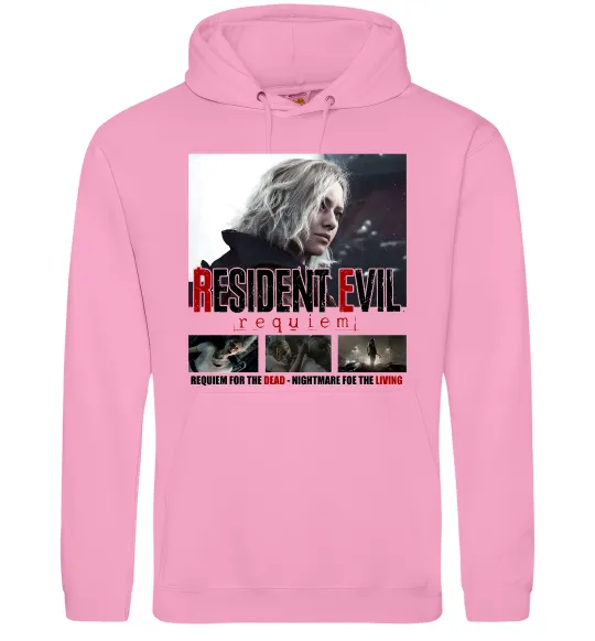 Жіноча толстовка (худі) Requiem for the dead Resident Evil Рожевий фото