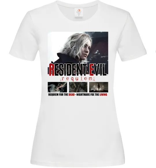 Женская футболка Requiem for the dead Resident Evil Белый фото