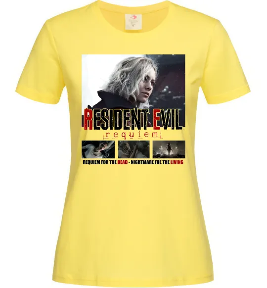 Женская футболка Requiem for the dead Resident Evil Лимонный фото