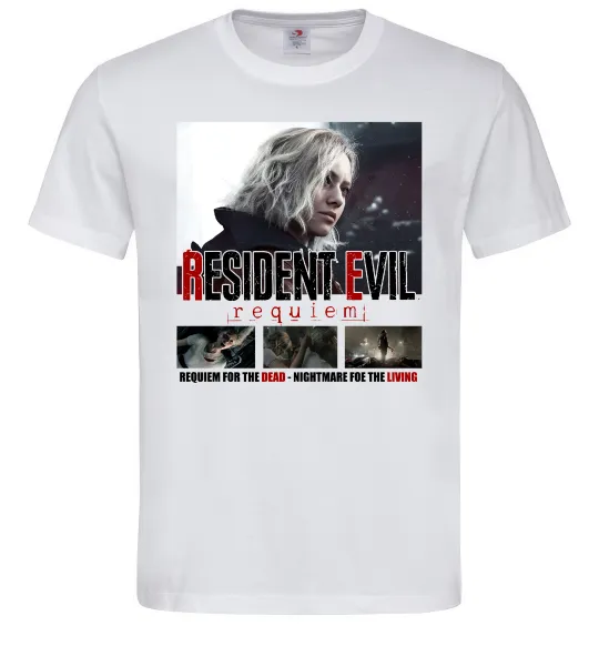 Чоловіча футболка Requiem for the dead Resident Evil Білий фото