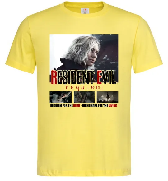 Чоловіча футболка Requiem for the dead Resident Evil Лимонний фото