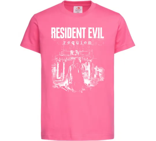 Детская футболка Resident Evil Requiem poster Ярко-розовый фото