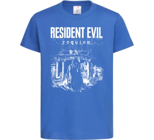 Детская футболка Resident Evil Requiem poster Ярко-синий фото
